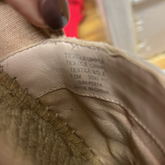 Tory Burch blush pink woven bottom espadrille - Picture 3 of 3